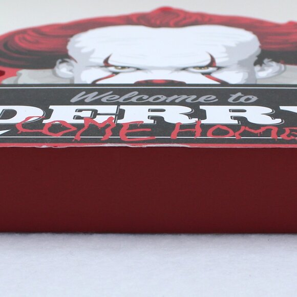 NWT Graphic Art Welcome to Derry Come Home Sign Wall Decor Plaque Table Display - Picture 9 of 10